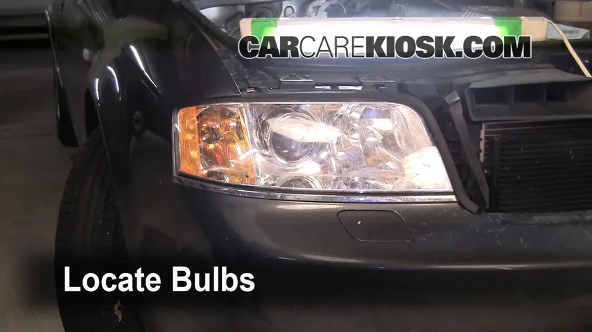 2004 Audi A6 3.0L V6 Lights Turn Signal - Front (replace bulb)